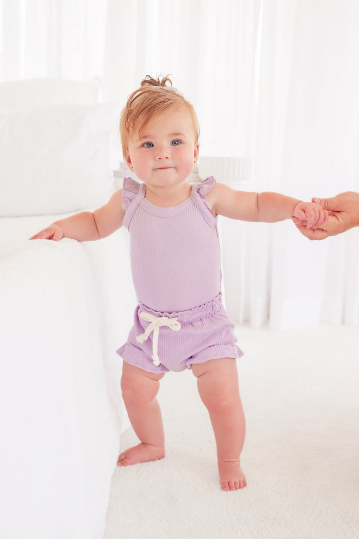 Cozy Singlet & Shorties Set - Viola
