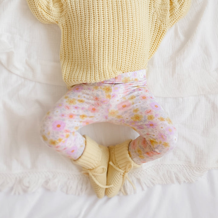 Floral baby girls leggings