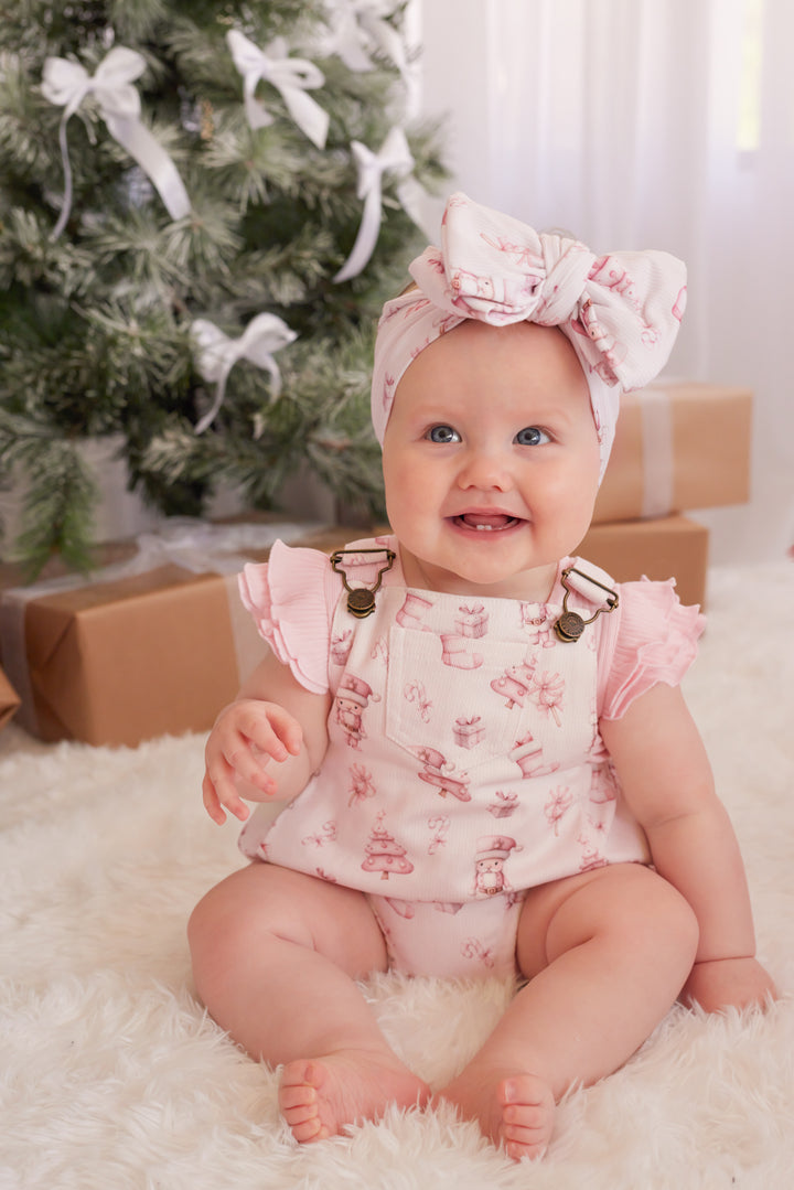 Overall Romper - Pink Nutcracker