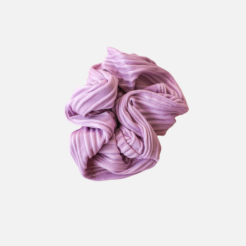 Ribbed Scrunchie - Deep Orchid
