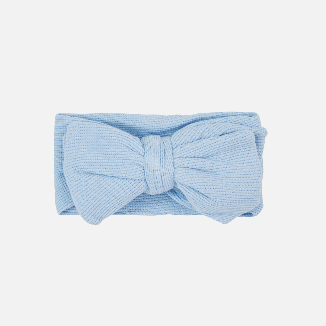 Waffle Headwrap - Dove Blue