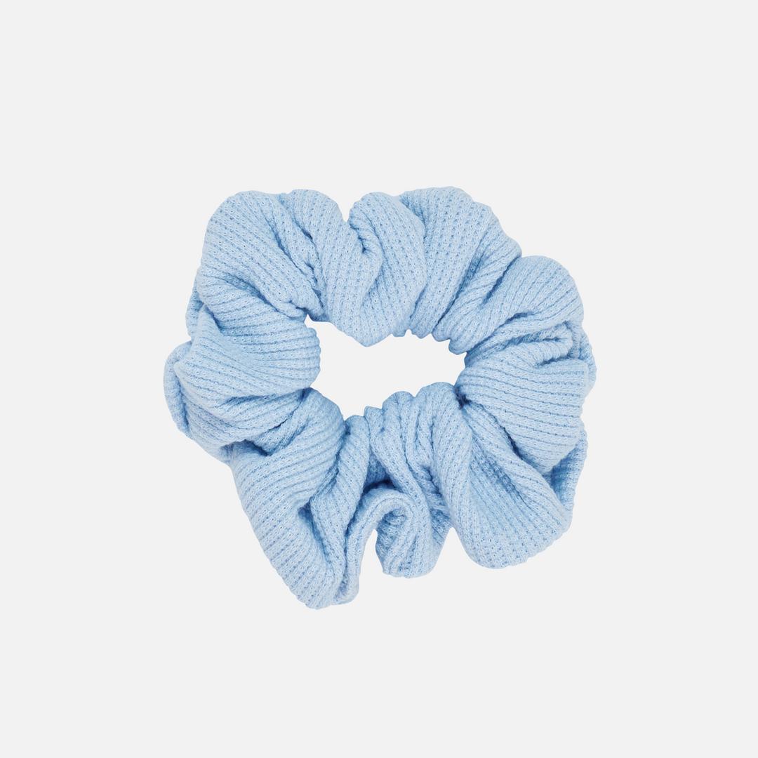 Waffle Scrunchie - Dove Blue
