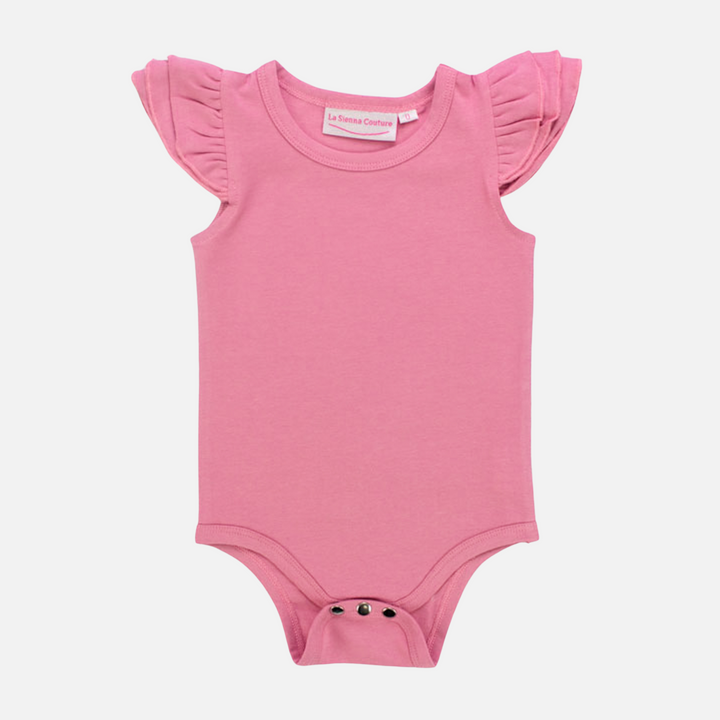 Short Sleeve Flutter - Dusty Rose