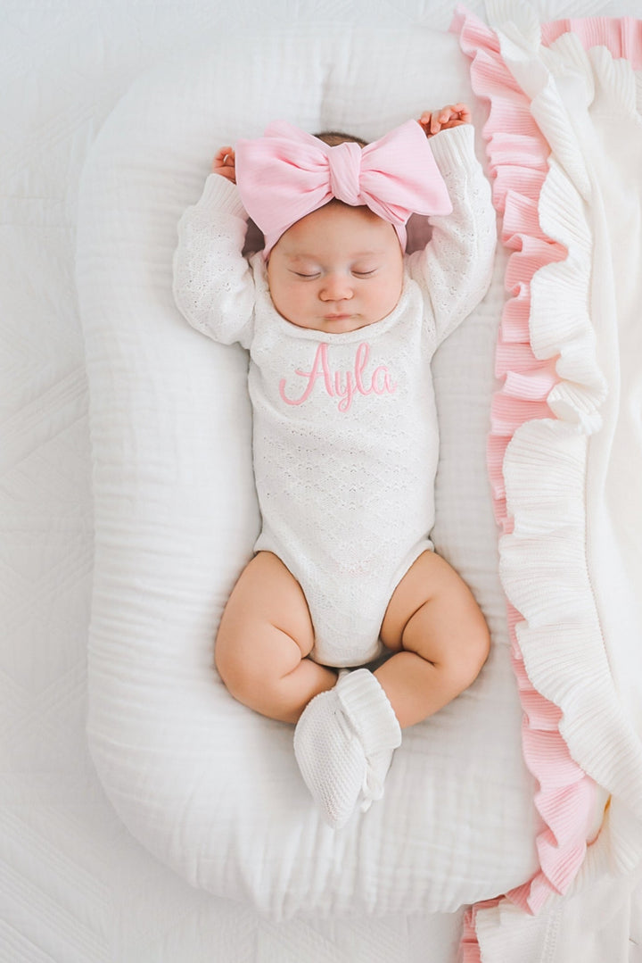 Montee Knitted Romper - Marshmallow