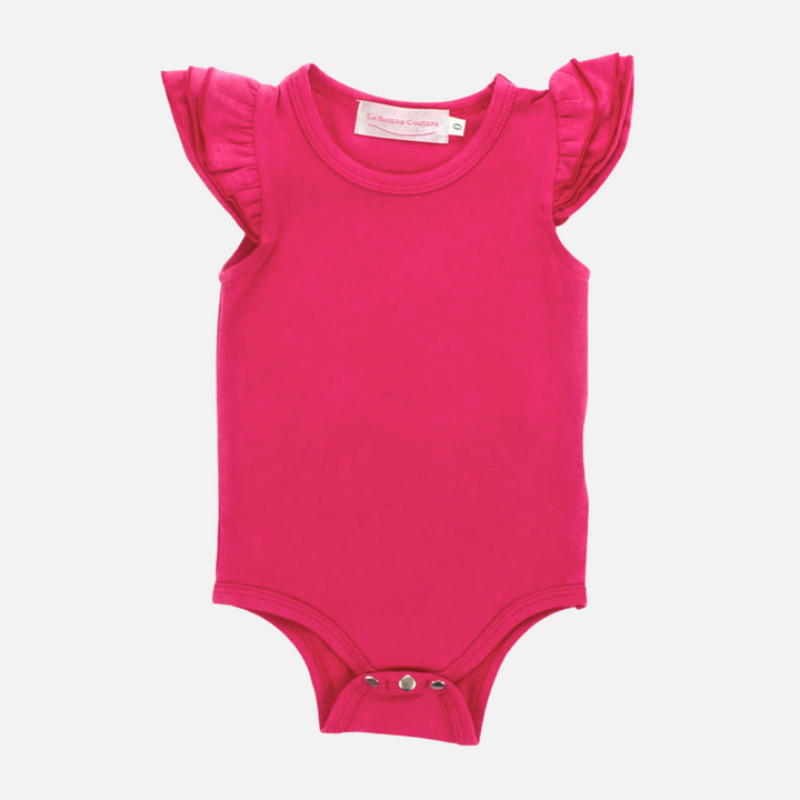 Short Sleeve Flutter - Fuchsia