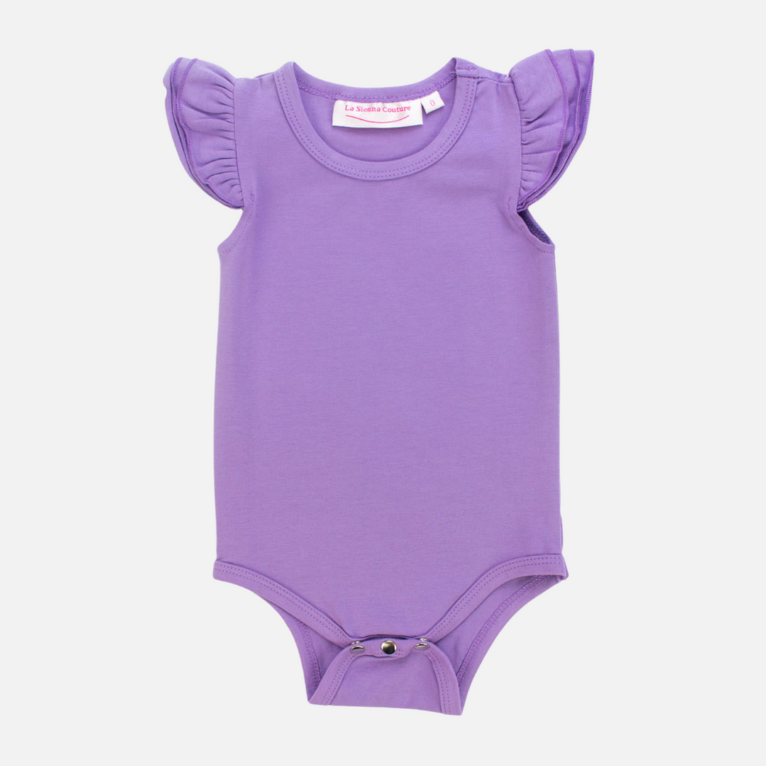 Short Sleeve Flutter - Grape