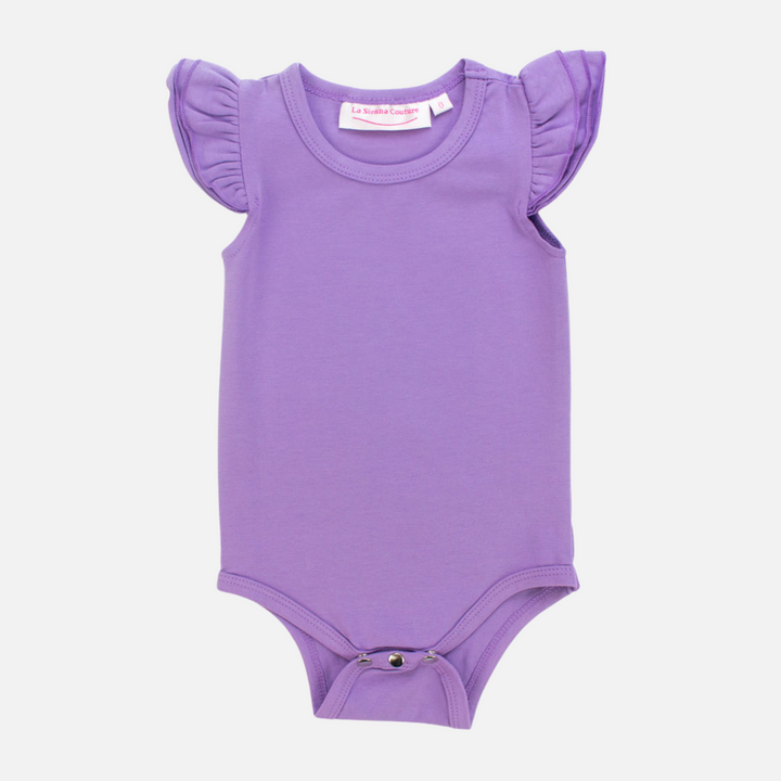 Short Sleeve Flutter - Grape