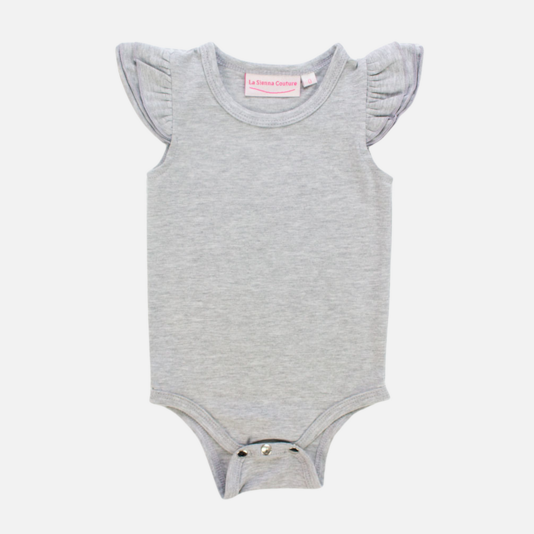 Short Sleeve Flutter - Grey