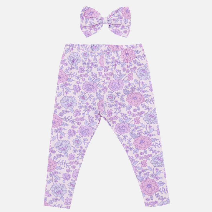 Floral girls leggings