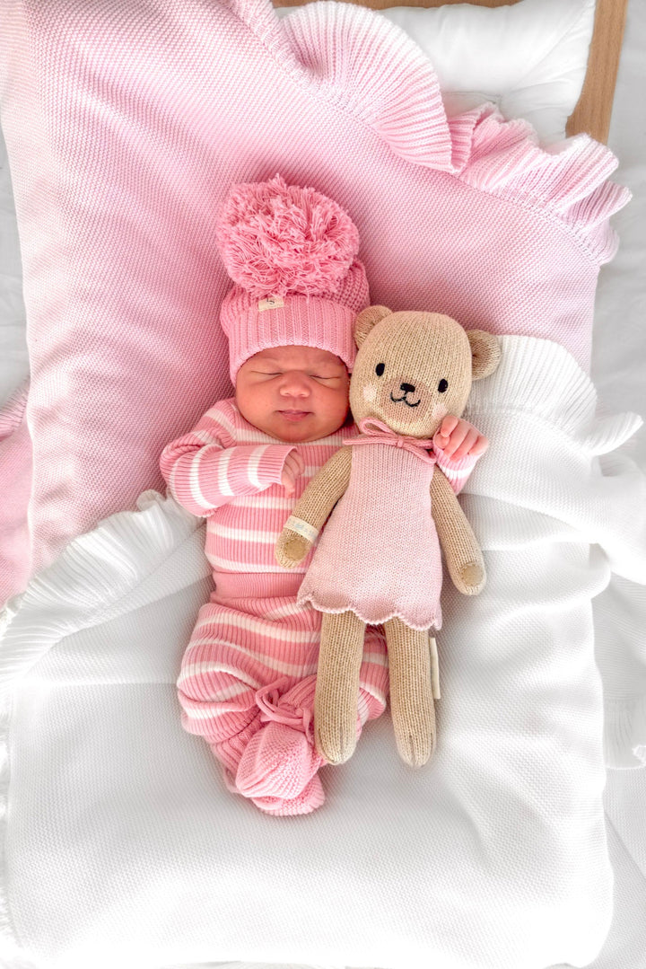 Chunky Knit Beanie - Blush