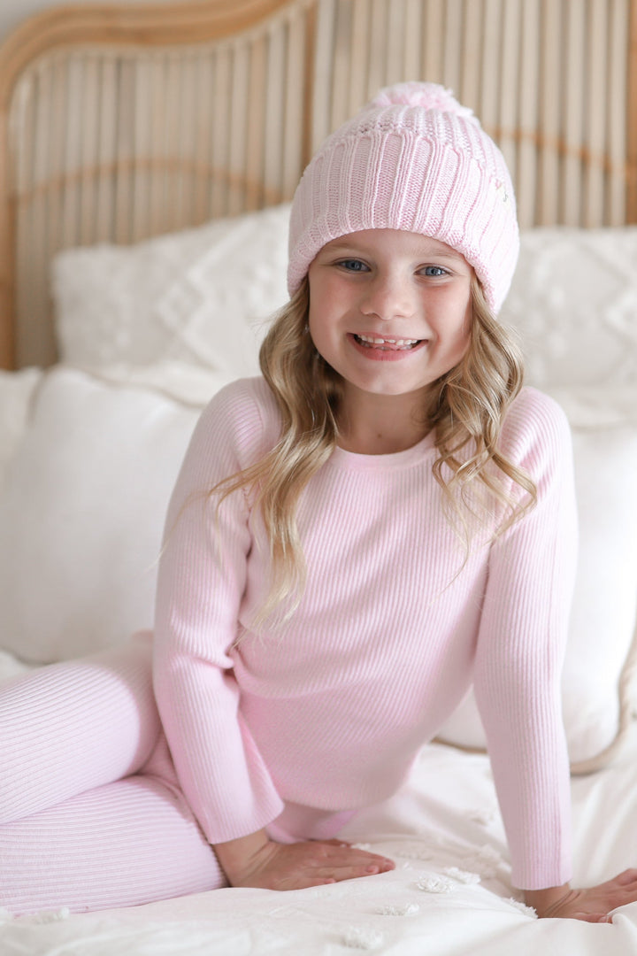 Knitted Bodysuit/Top - Ballerina Pink