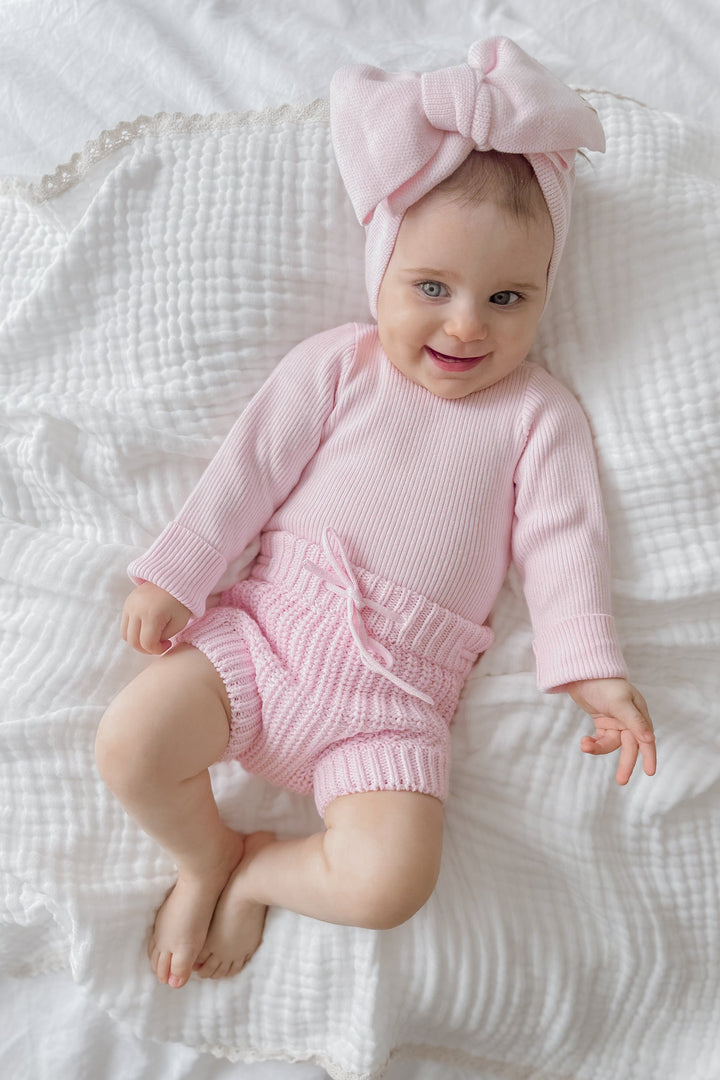 Super Chunky Knit Bloomers - Ballerina Pink