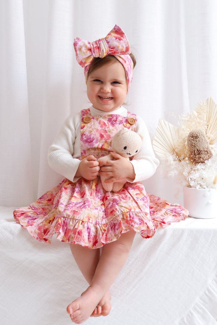 Floral Pinafore Dress - Capri