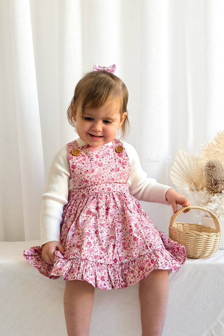 Floral Pinafore Dress - Maddison