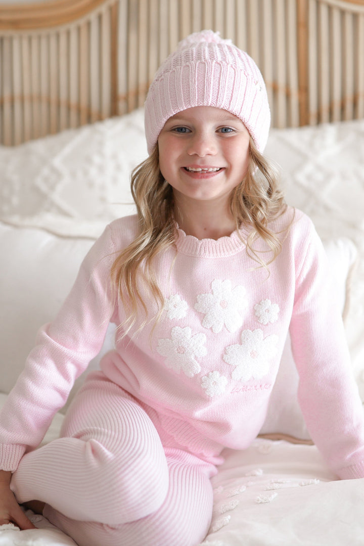 Knitted Jumper - Petal Boucle