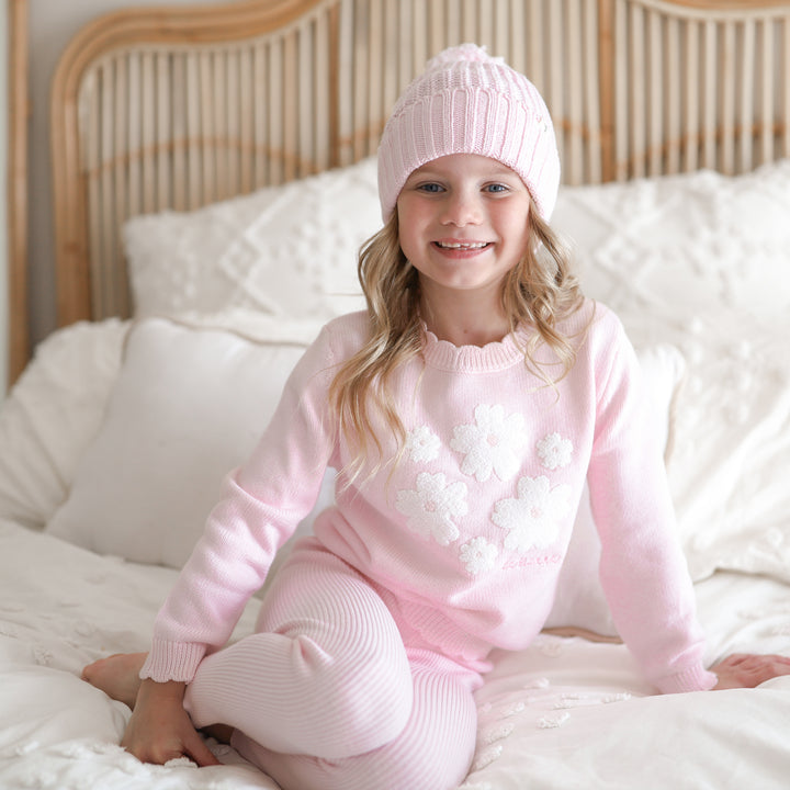 Knitted Leggings - Ballerina Pink