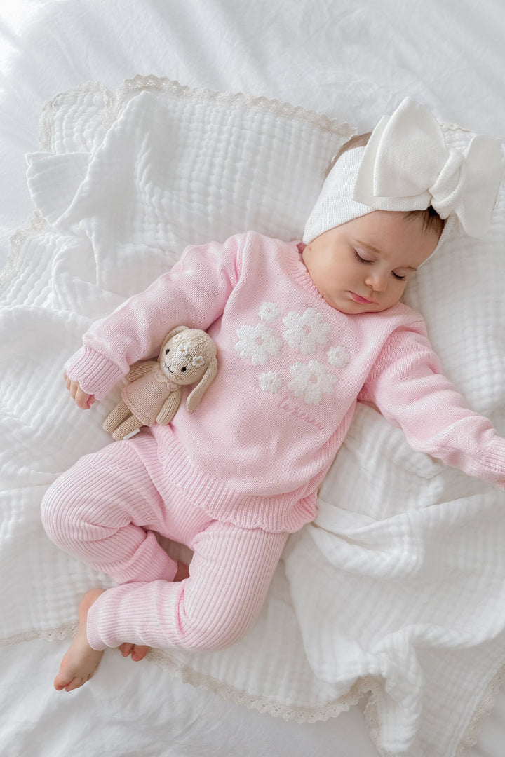 Knitted Leggings - Ballerina Pink