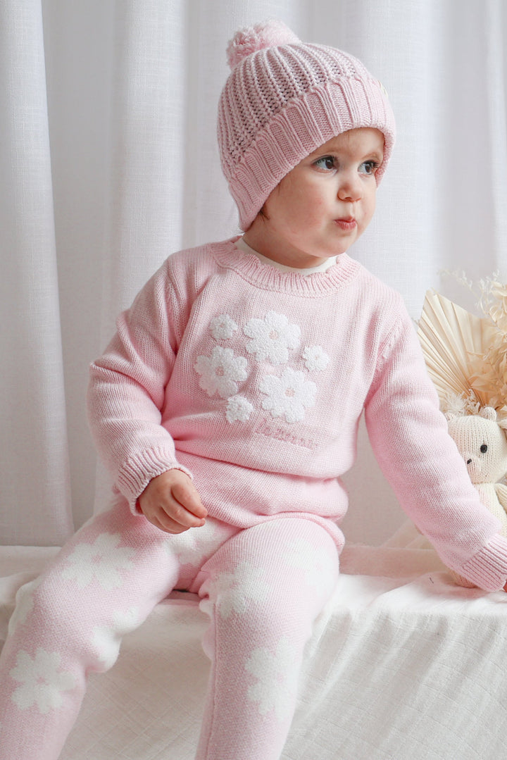 Knitted Pants - Petal