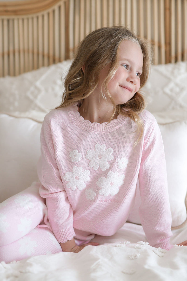 Knitted Jumper - Petal Boucle