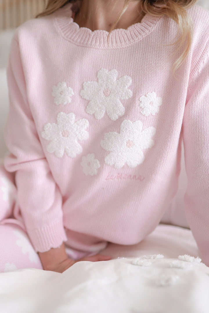 Knitted Jumper - Petal Boucle