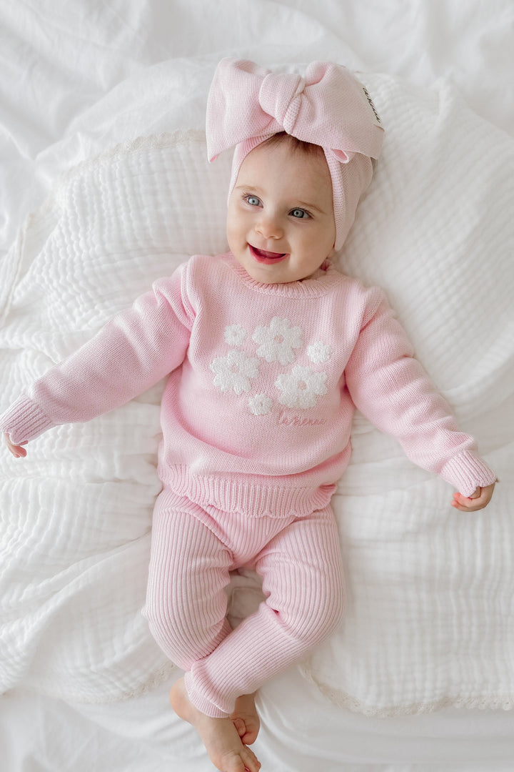 Knitted Leggings - Ballerina Pink