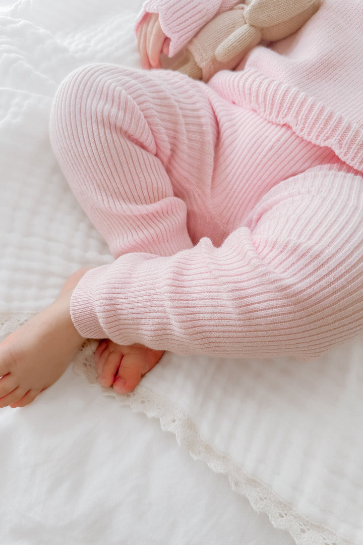 Knitted Leggings - Ballerina Pink