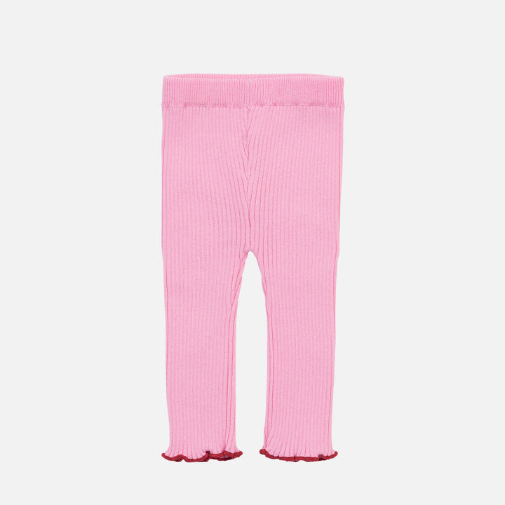 Knitted Leggings - Peony Pink