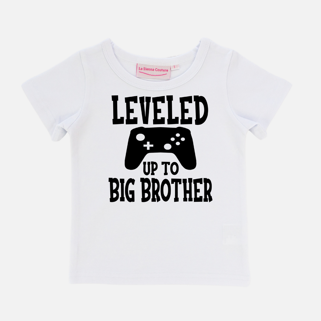 Leveled Up to Big Brother - Unisex Tee - Custom