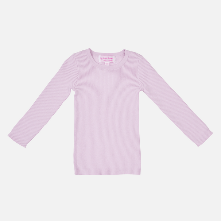 baby toddler girls lilac long sleeve knitted top