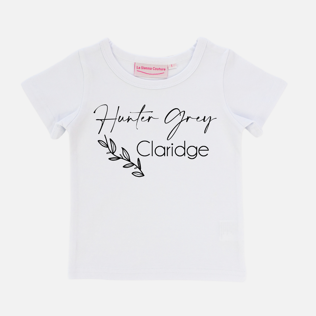 Leaf Birth Announcement - Unisex - Custom