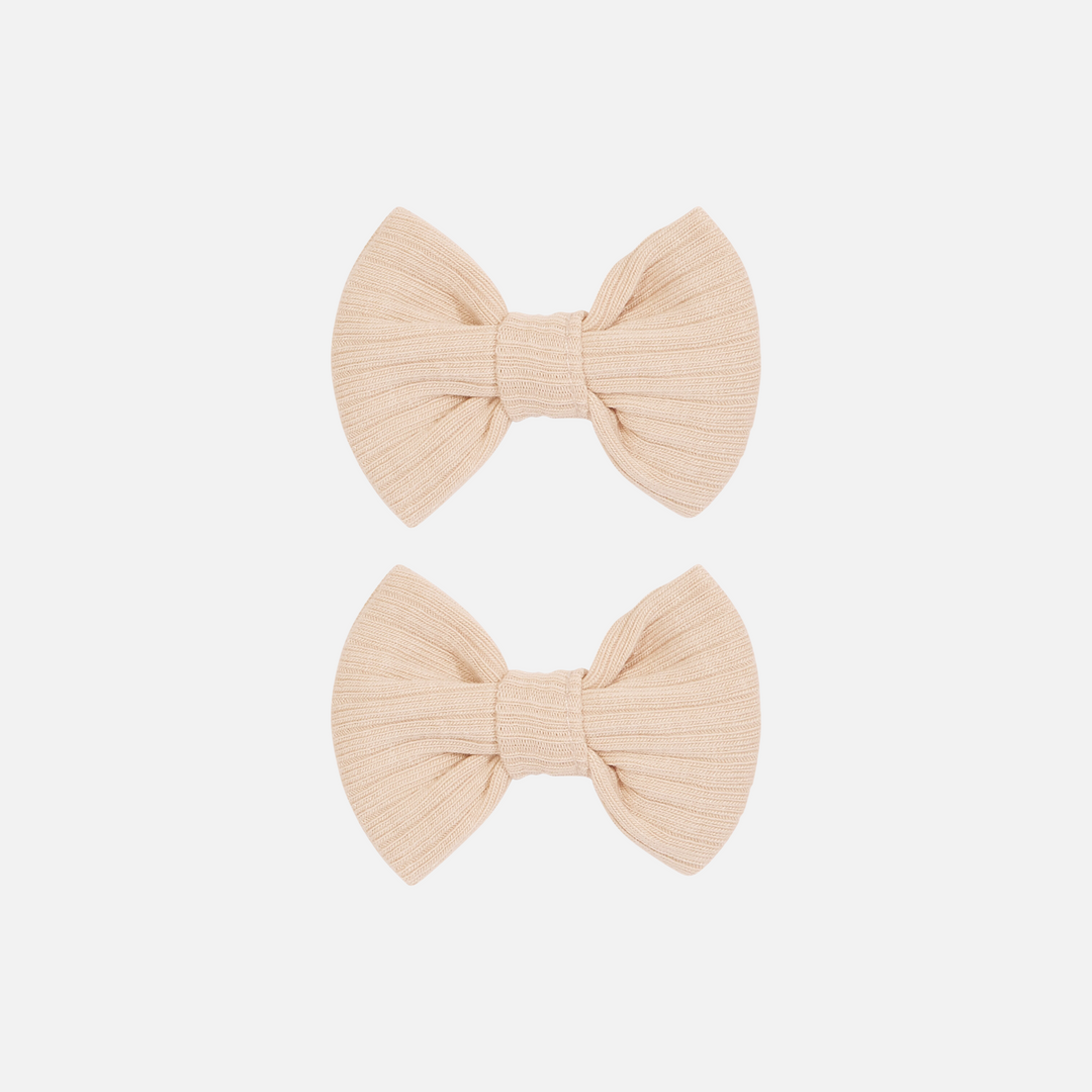 Cozy Mini Bows - Oatmeal