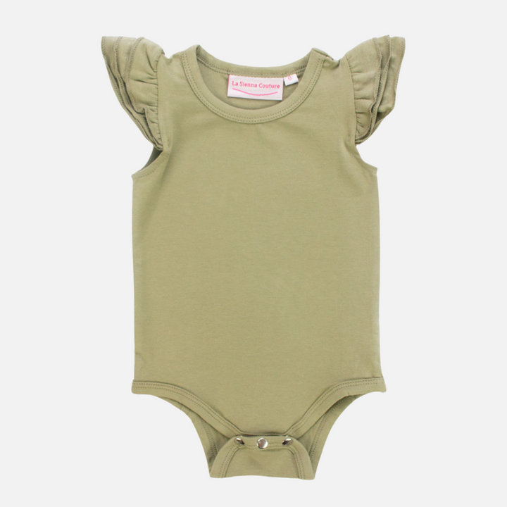 Short Sleeve Flutter - Olive