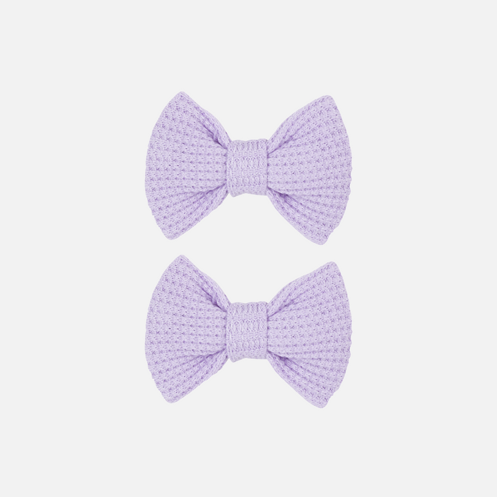Waffle Mini Bows - Purple Popsicle