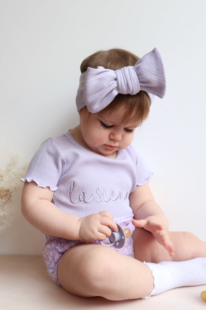 Waffle Headwrap - Purple Popsicle