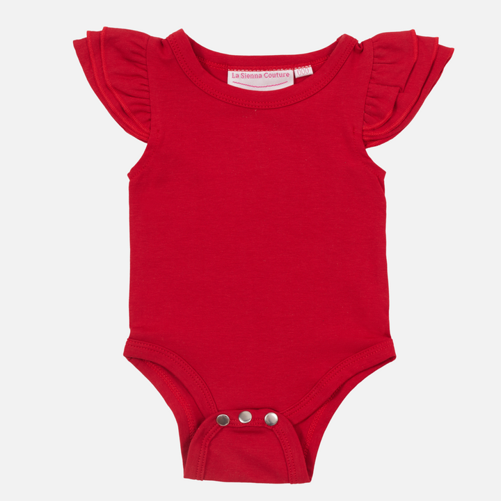 Short Sleeve Flutter - Red
