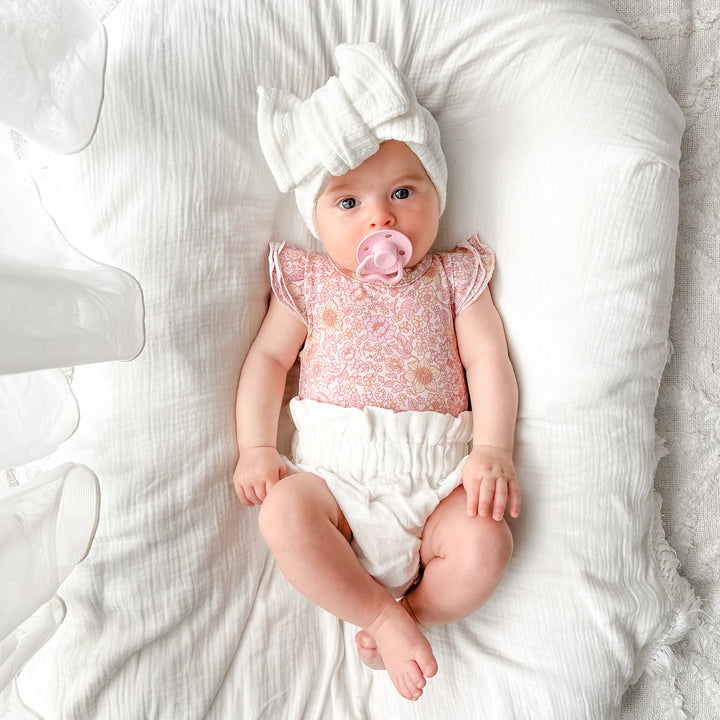 Floral Short Sleeve Flutter - Goldie