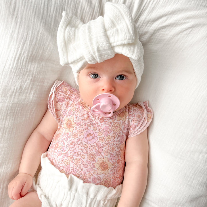 Floral Short Sleeve Flutter - Goldie