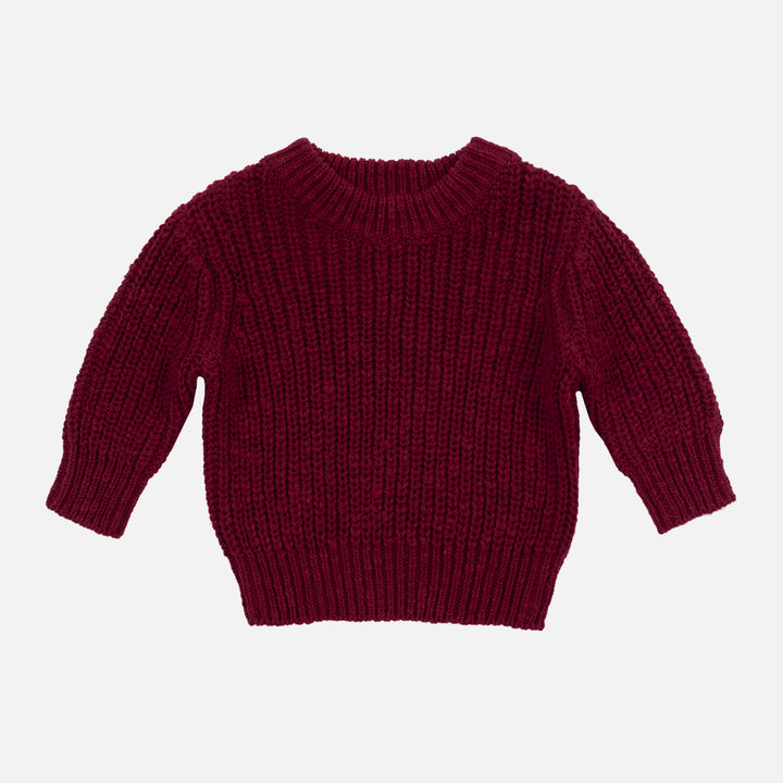 Super Chunky Knit Textured - Merlot
