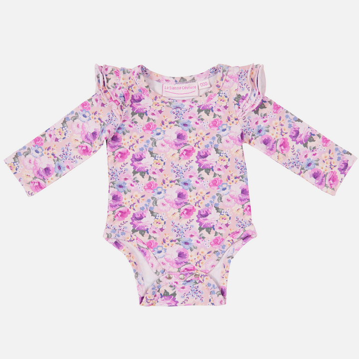 Floral Long Sleeve Flutter - Talulah