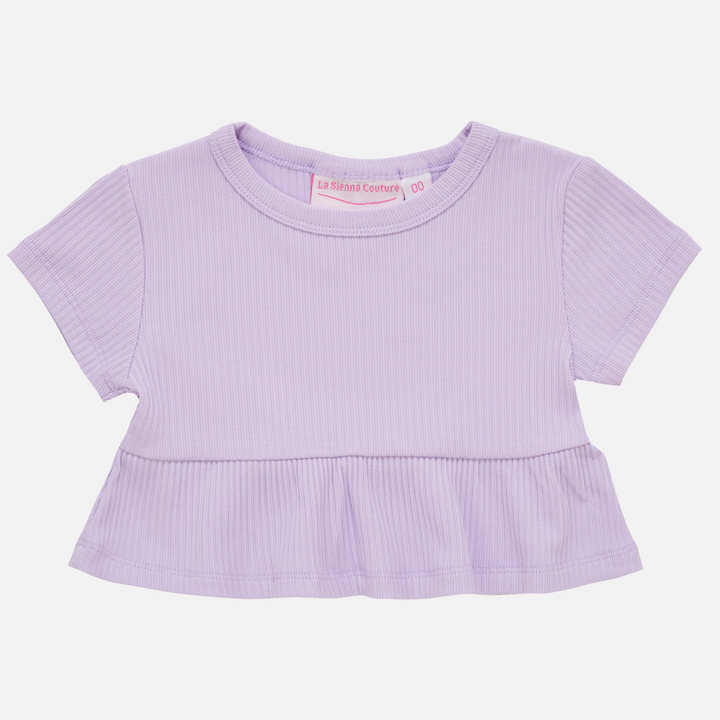Cozy Ruffle Top - Viola