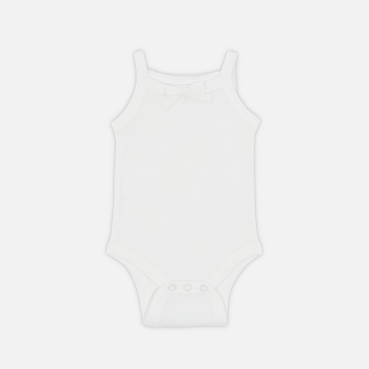 Dainty Waffle Singlet - Coconut