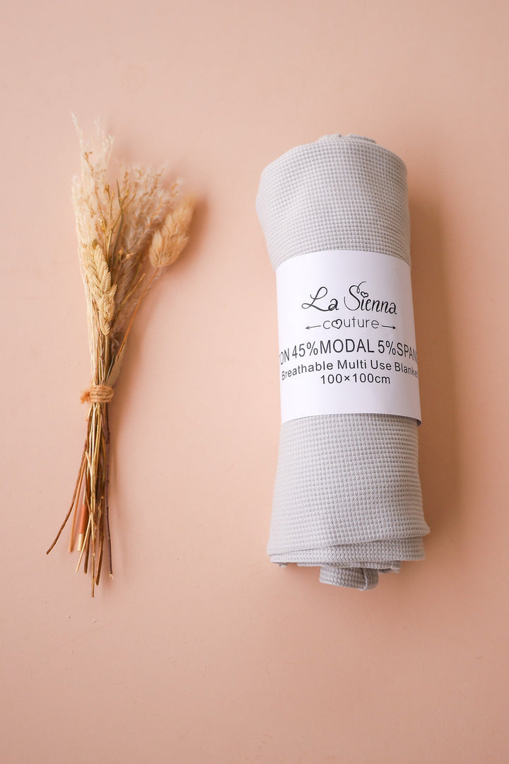 Waffle Baby Wrap - Alpine Grey