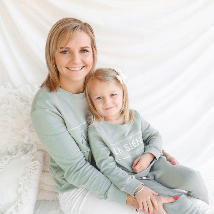 Mummy Crew Neck Logo Jumper - Basil