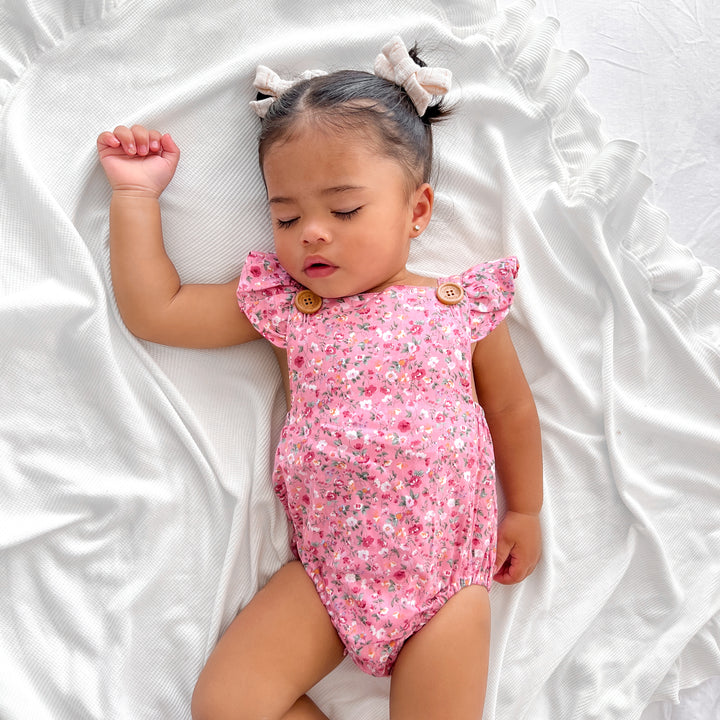 Button Romper - Eden