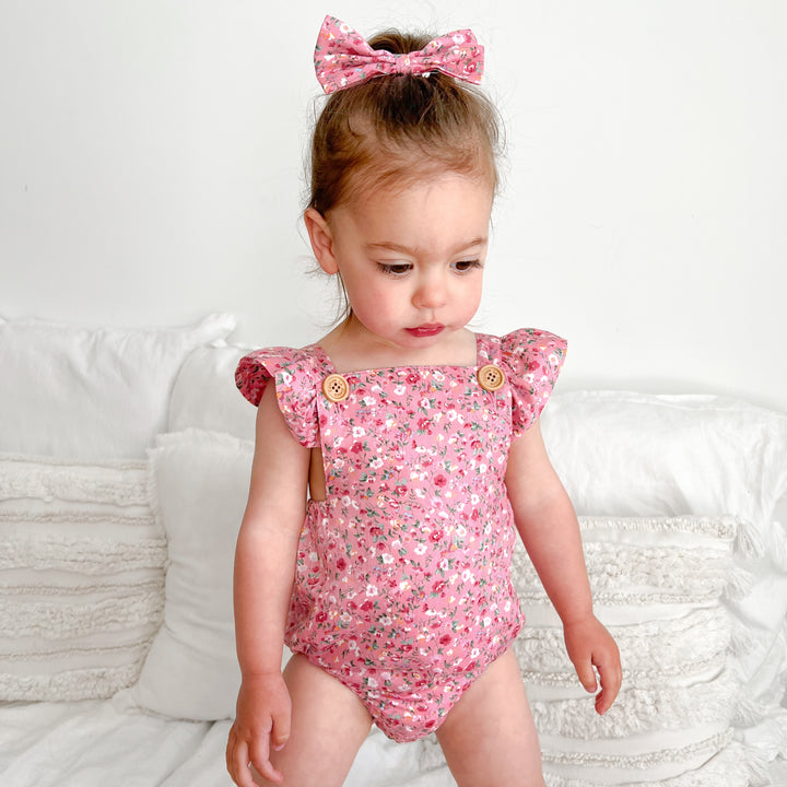 Button Romper - Eden