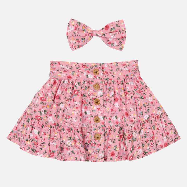 Ruffle Button Skirt - Eden