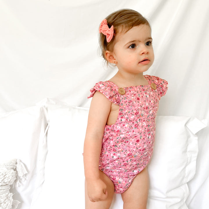 Button Romper - Eden