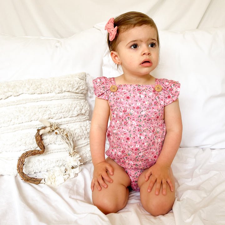 Button Romper - Eden