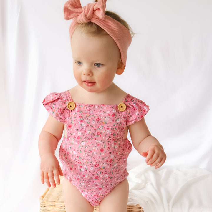 Button Romper - Eden