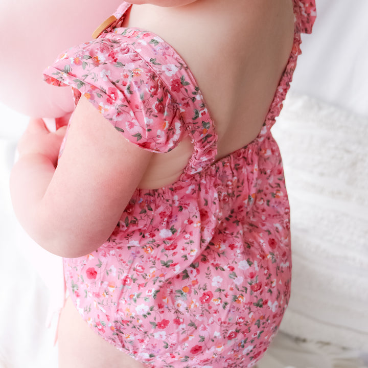 Button Romper - Eden